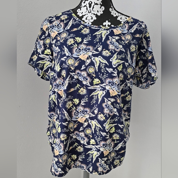 Fade Glory Floral-Print blouse size M - Picture 2 of 8